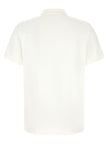 Moncler White Cotton Polo Shirt