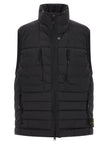 Stone Island Schwarze ärmellose Jacke aus Polyamid