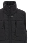 Stone Island Schwarze ärmellose Jacke aus Polyamid