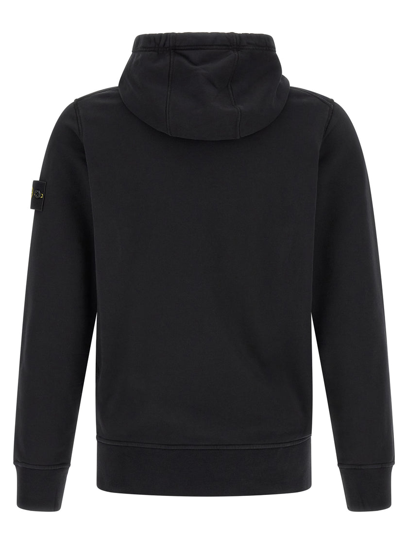 Stone Island Schwarzer Baumwoll-Sweatshirt