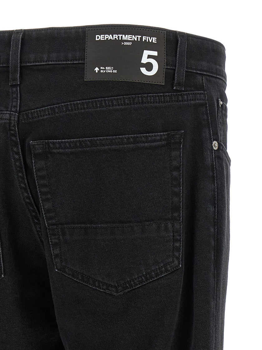 Department 5 Schwarze Cropped Jeans aus Baumwolle