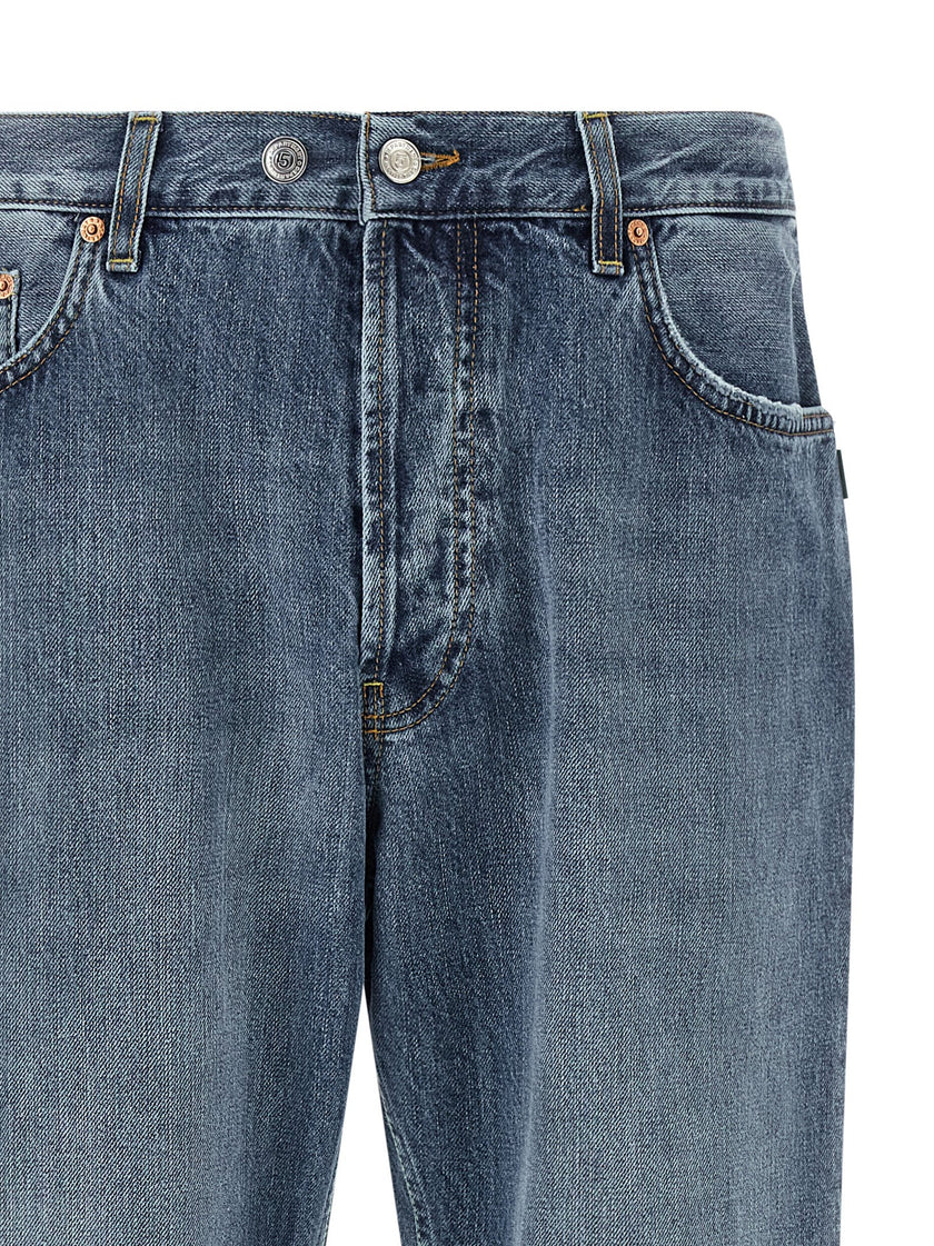 Department 5 Blaue Jeans aus Baumwolle, Tapered Fit