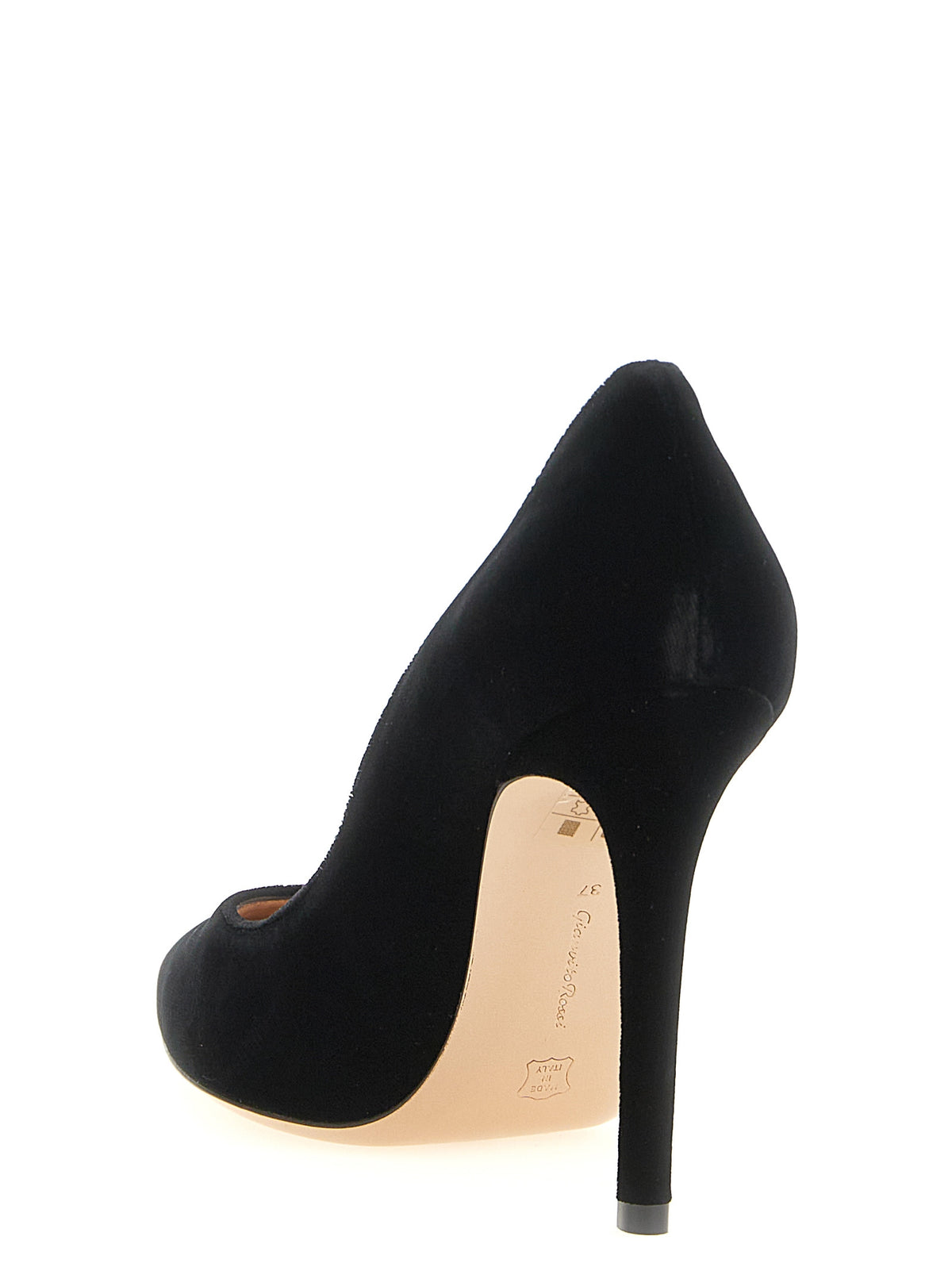 Gianvito Rossi Black Textile High-Heel Pumps
