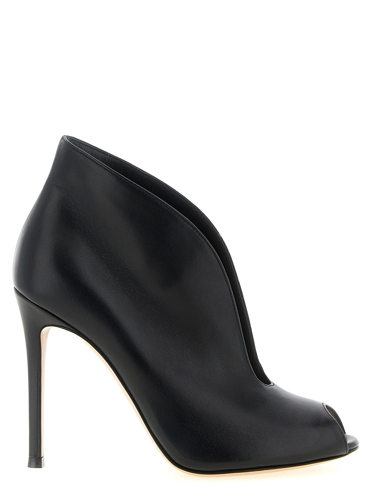 Gianvito Rossi Black Lambskin Ankle Boots