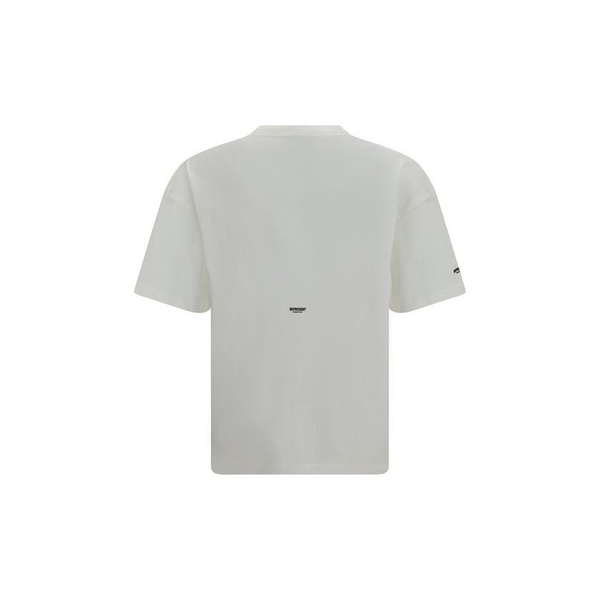 Represent Weißes Baumwoll-T-Shirt