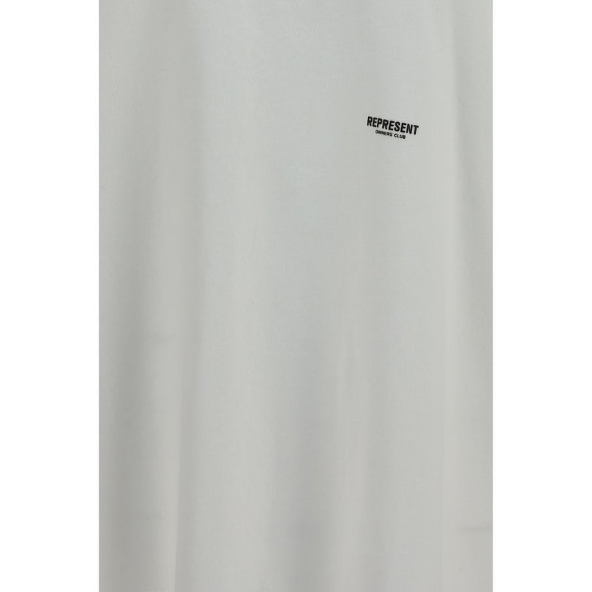 Represent Weißes Baumwoll-T-Shirt