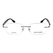 Trussardi-Brille aus Titan in Silber (Fassung)