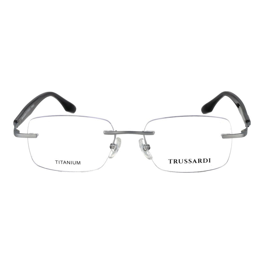 Trussardi-Brille aus Titan in Silber (Fassung)