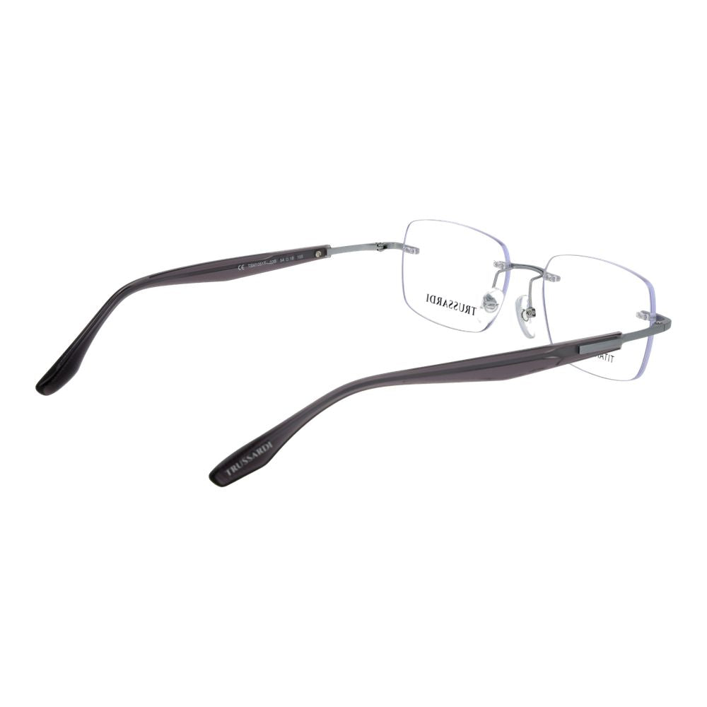 Trussardi-Brille aus Titan in Silber (Fassung)
