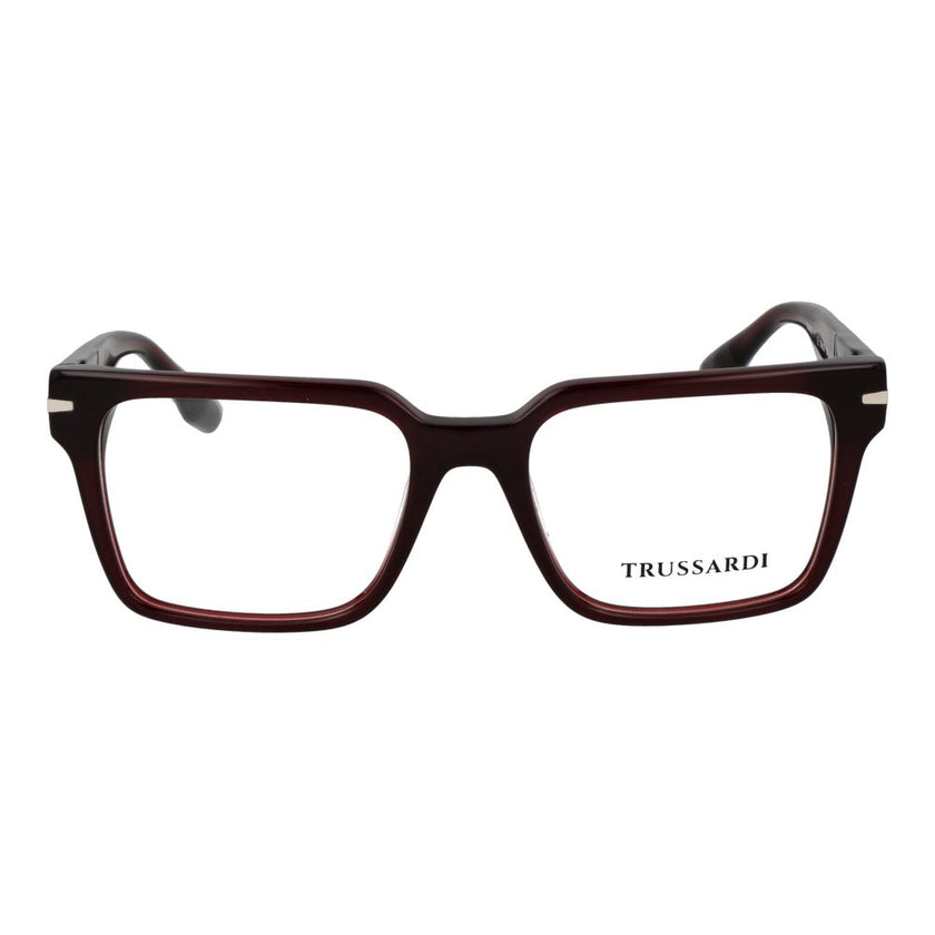 Trussardi Brille aus Burgunderrotem Acetat (Gestell)