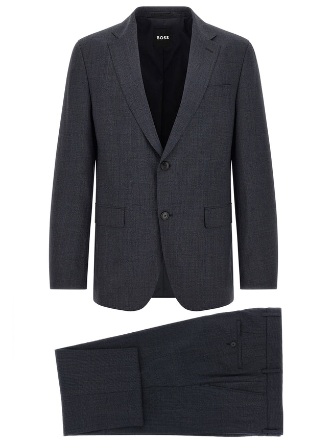 Hugo Boss Blue Two-Piece Suit in Polyester
