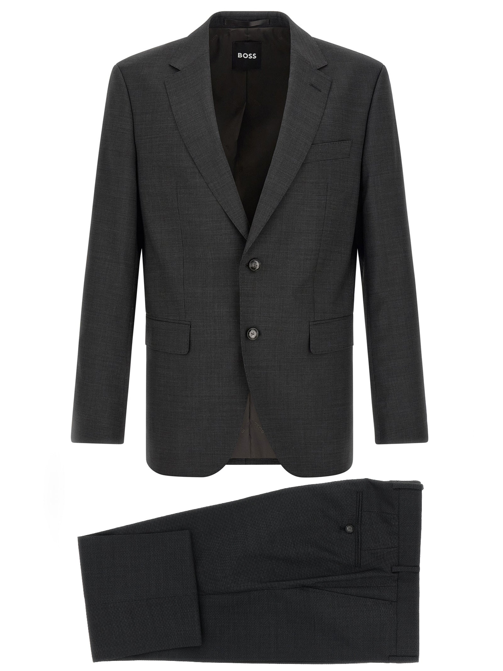 Hugo Boss Grey two-piece suit in virgin wool
