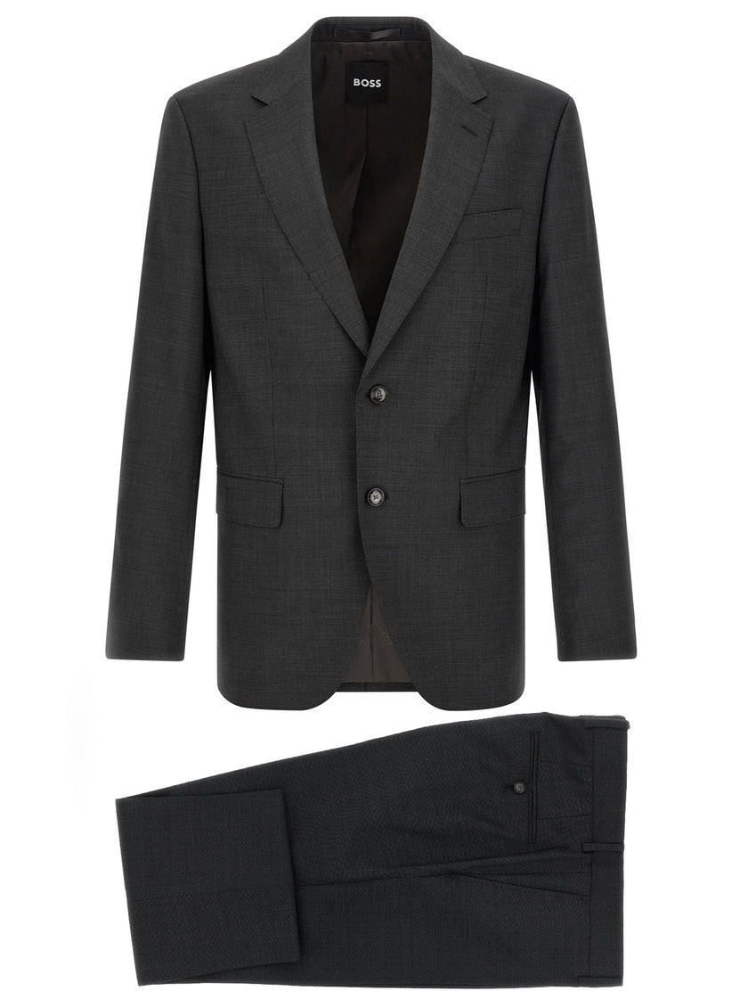Hugo Boss Grey two-piece suit in virgin wool
