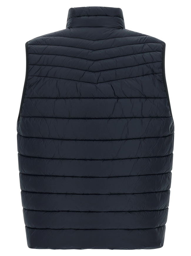 Hugo Boss Dunkelblaue ärmellose Jacke aus recyceltem Polyamid