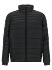 Hugo Boss Schwarze Jacke aus recyceltem Polyamid in voller Länge