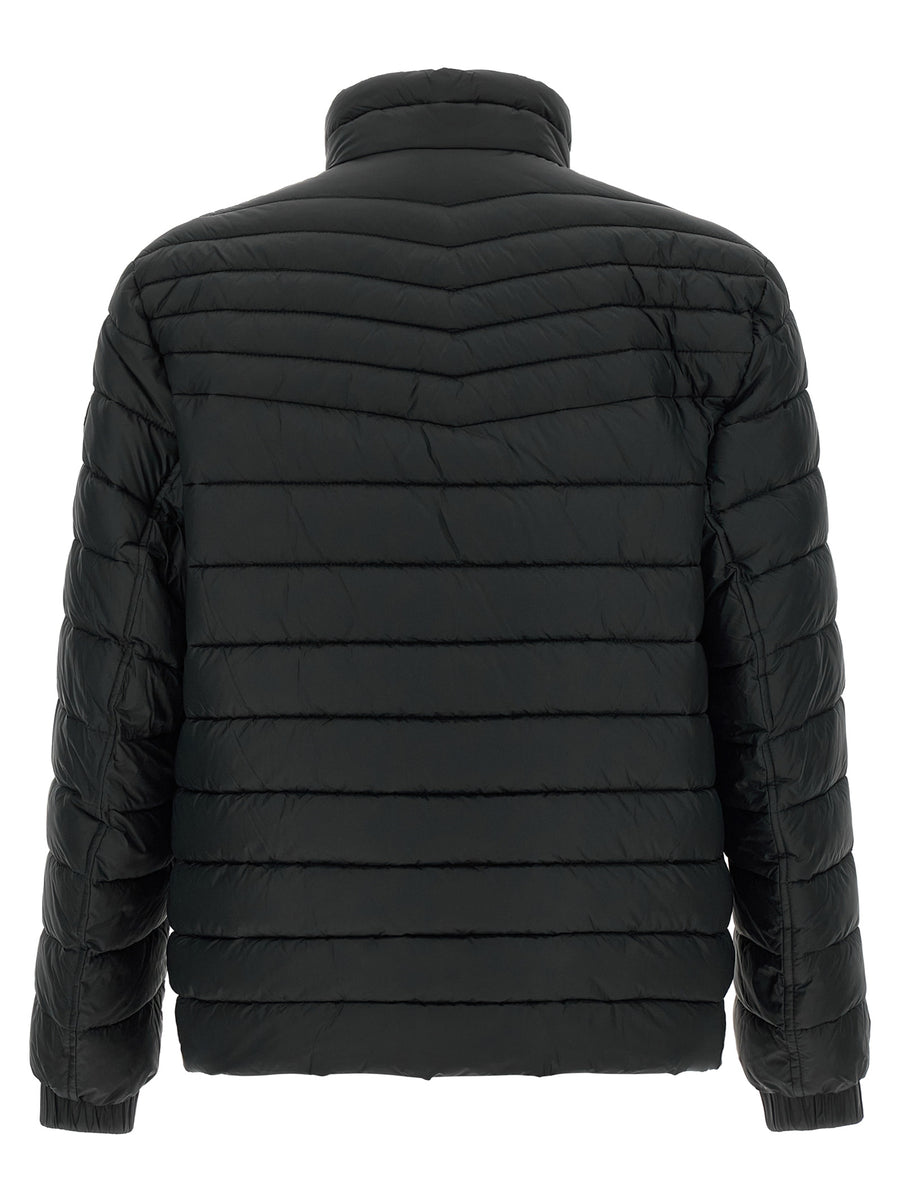 Hugo Boss Full Length Black Jacket in Recycled Polyamide
