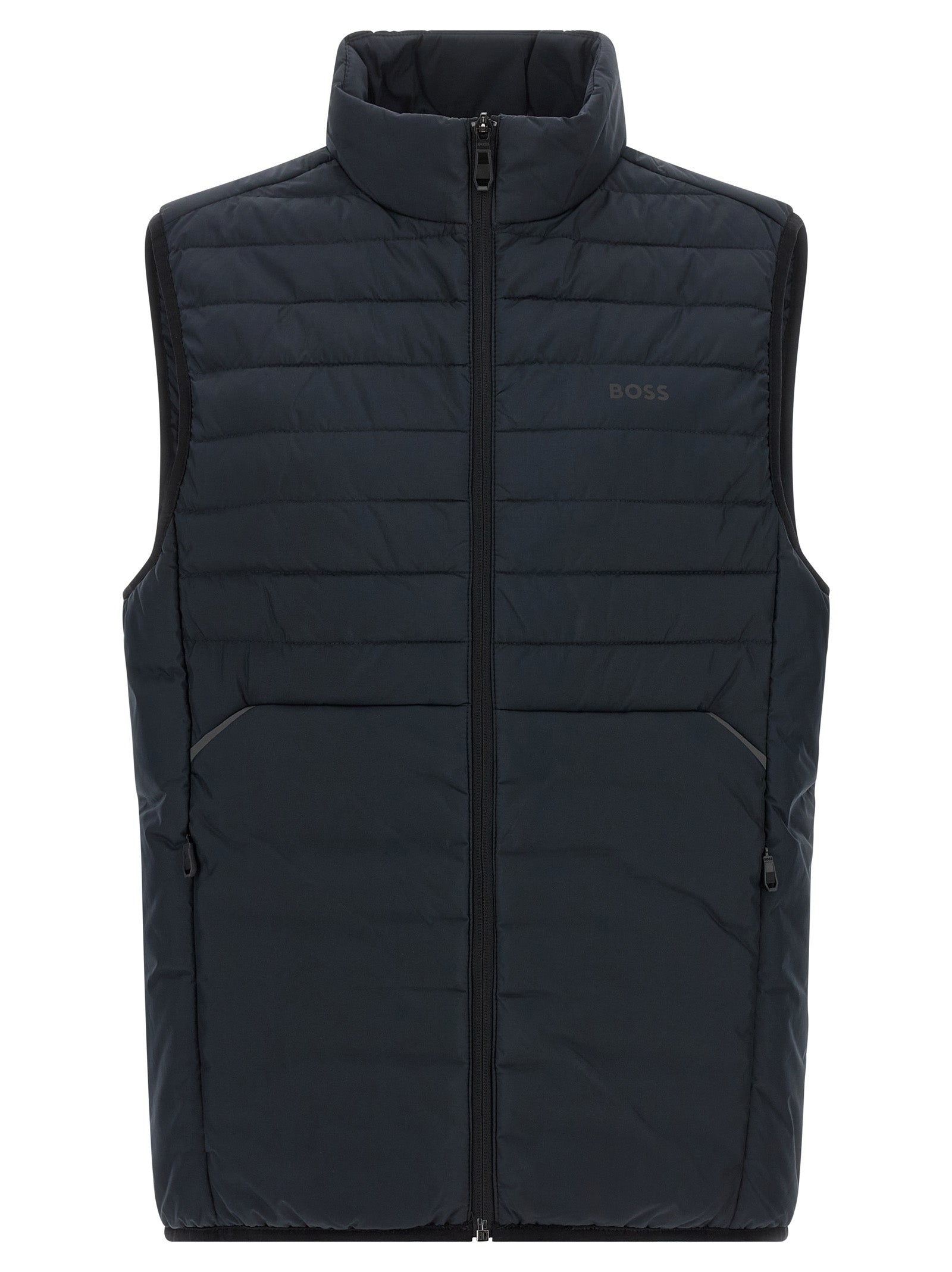 Hugo Boss ärmellose Jacke aus blauem Polyester