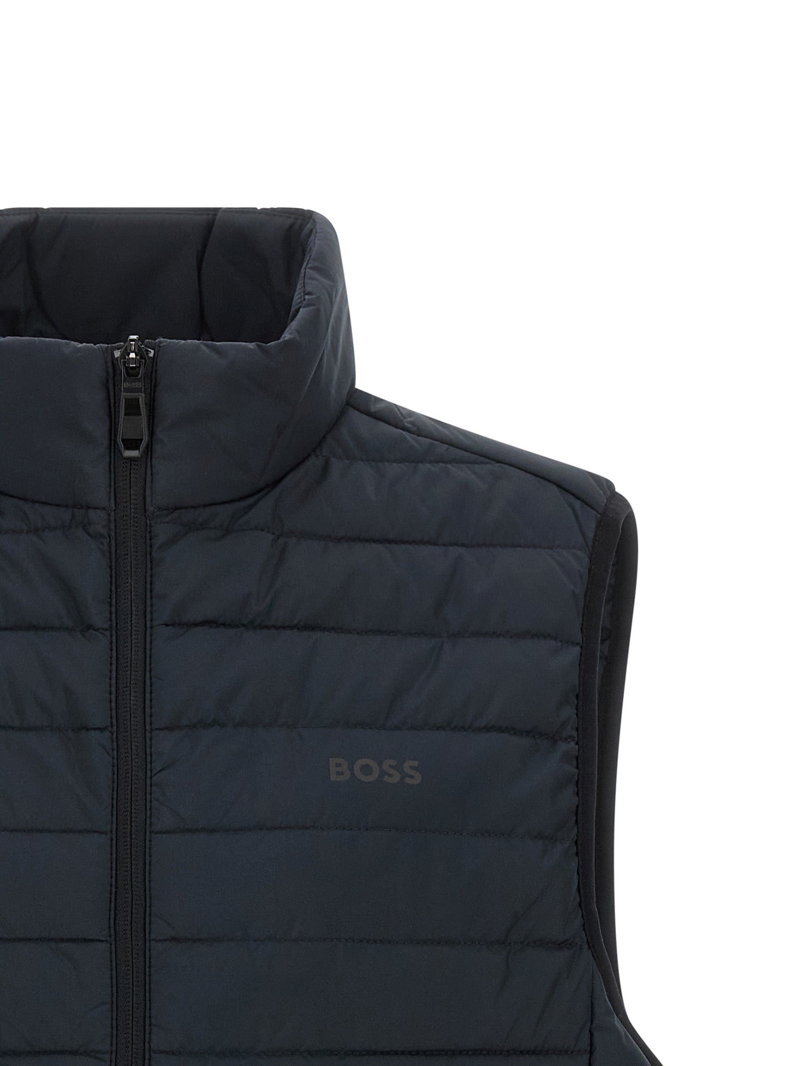 Hugo Boss ärmellose Jacke aus blauem Polyester