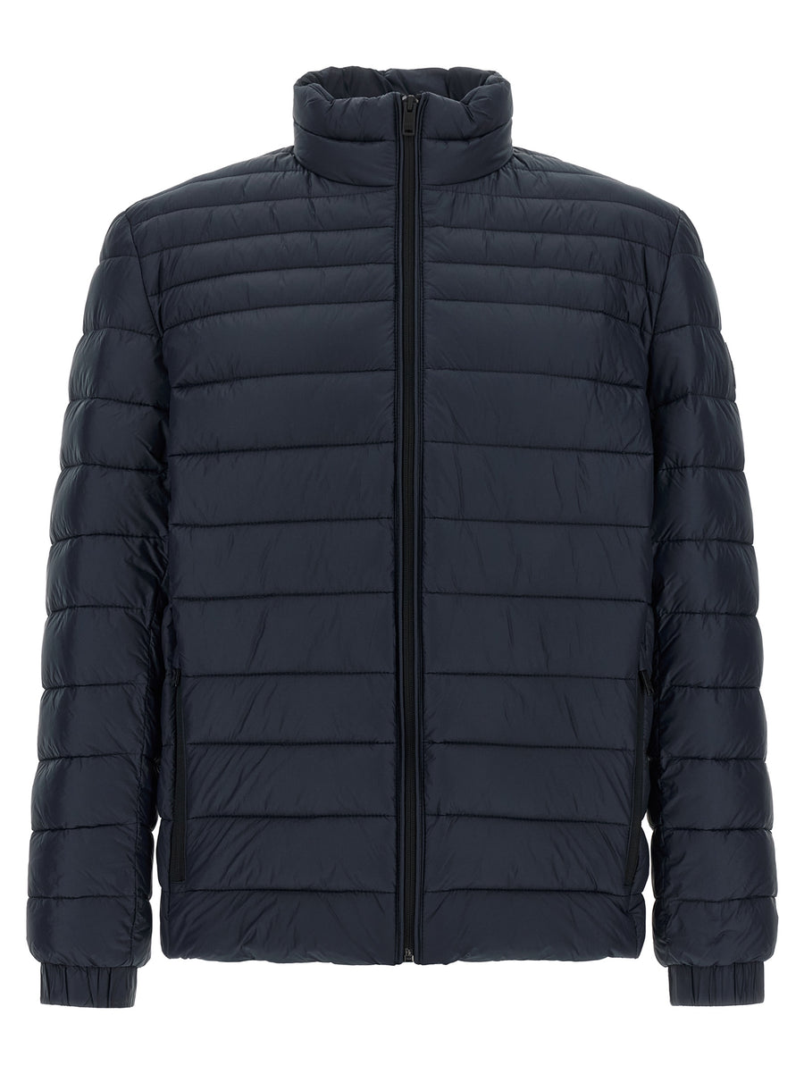 Hugo Boss Full-Length Blue Polyamide Jacket