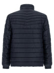 Hugo Boss Blaue Polyamid-Jacke in voller Länge