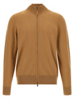 Hugo Boss Brown Cardigan Made of Pure Virgin Wool
