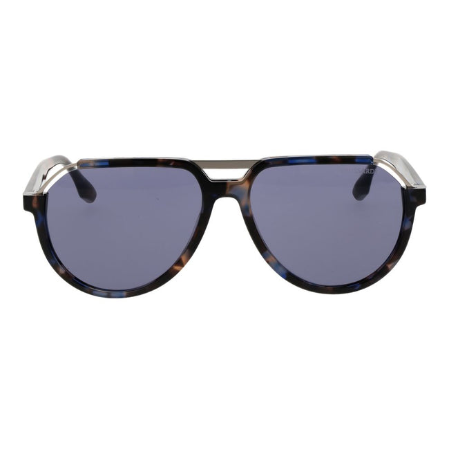 Trussardi sunglasses in brown acetate & stainless steel