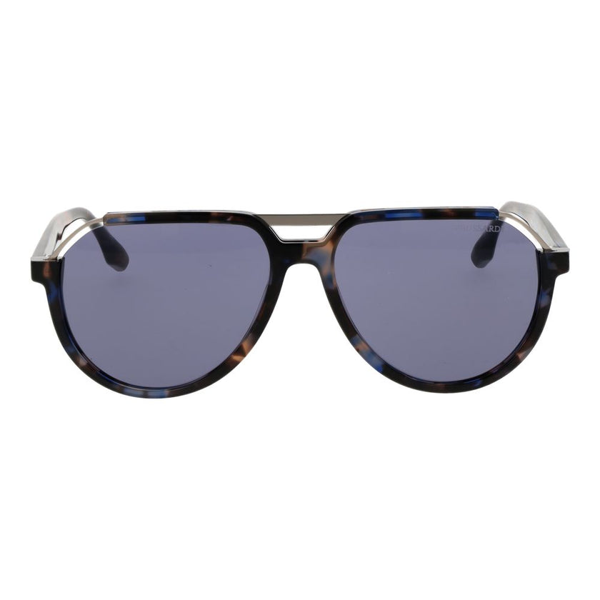 Trussardi sunglasses in brown acetate & stainless steel