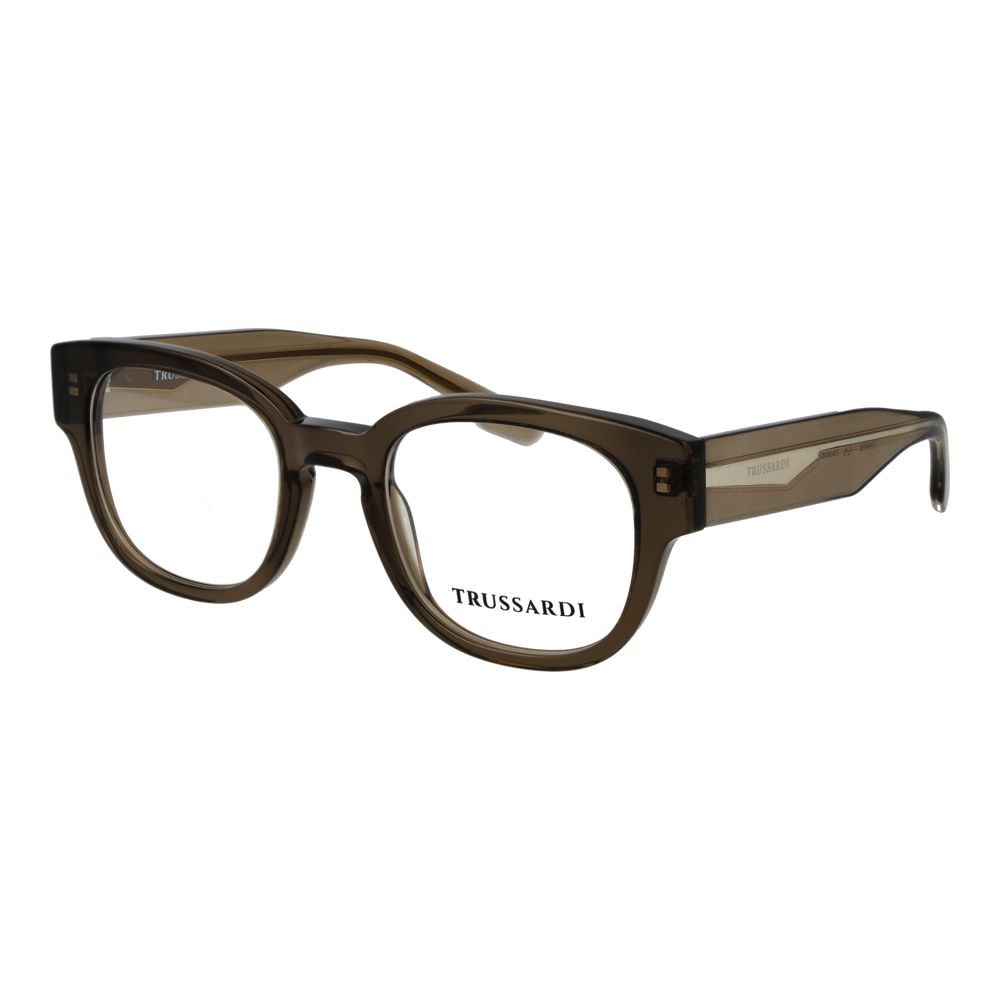 Trussardi Olivfarbene Brille (Acetatrahmen)