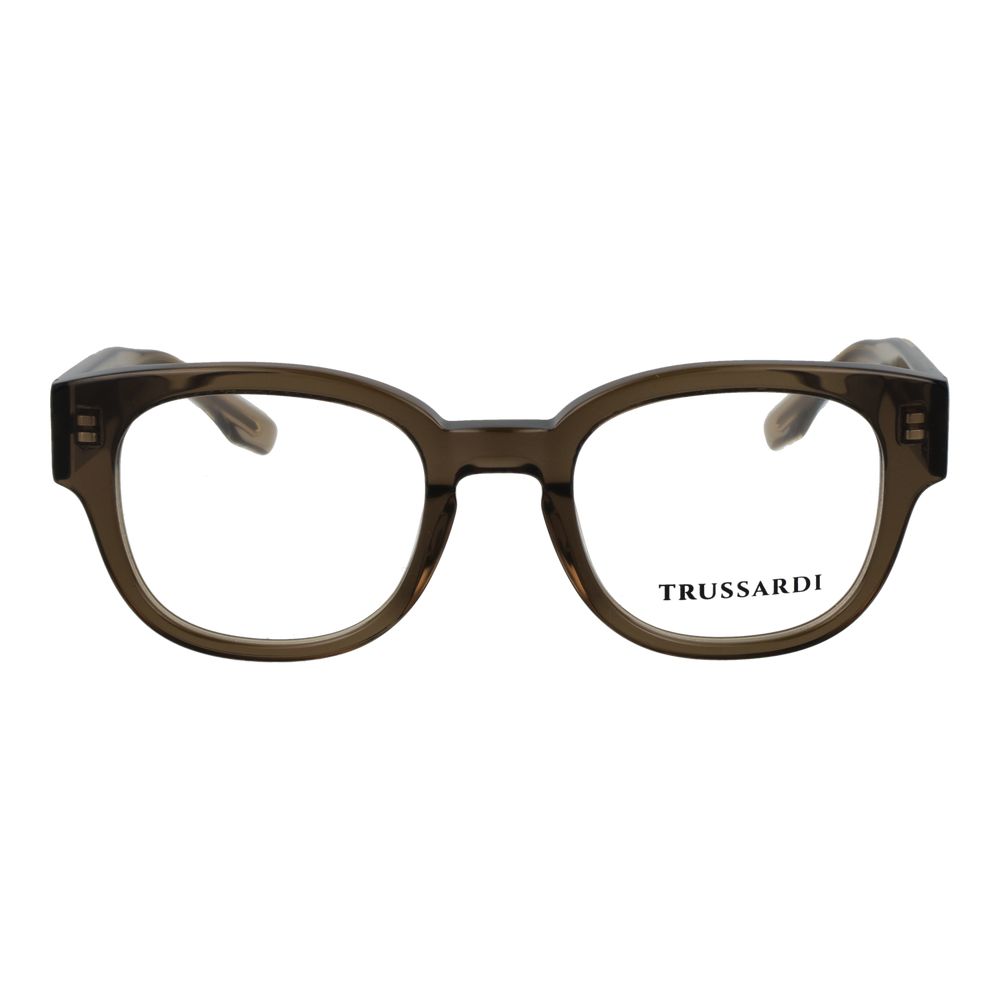 Trussardi Olivfarbene Brille (Acetatrahmen)
