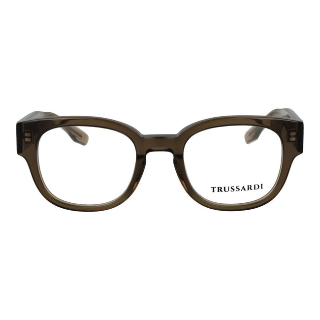 Trussardi Olivfarbene Brille (Acetatrahmen)