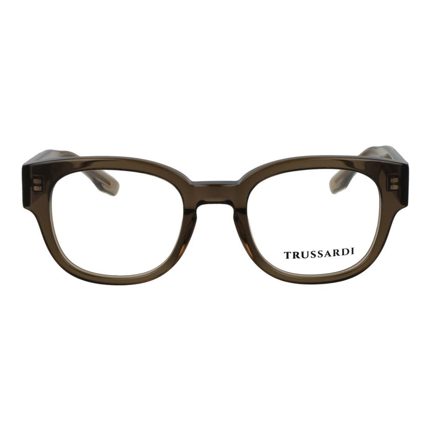 Trussardi Olivfarbene Brille (Acetatrahmen)