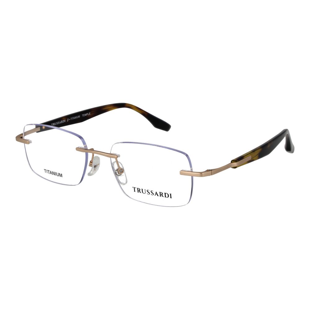 Trussardi Brille aus Edelstahl in Gold (Gestell)