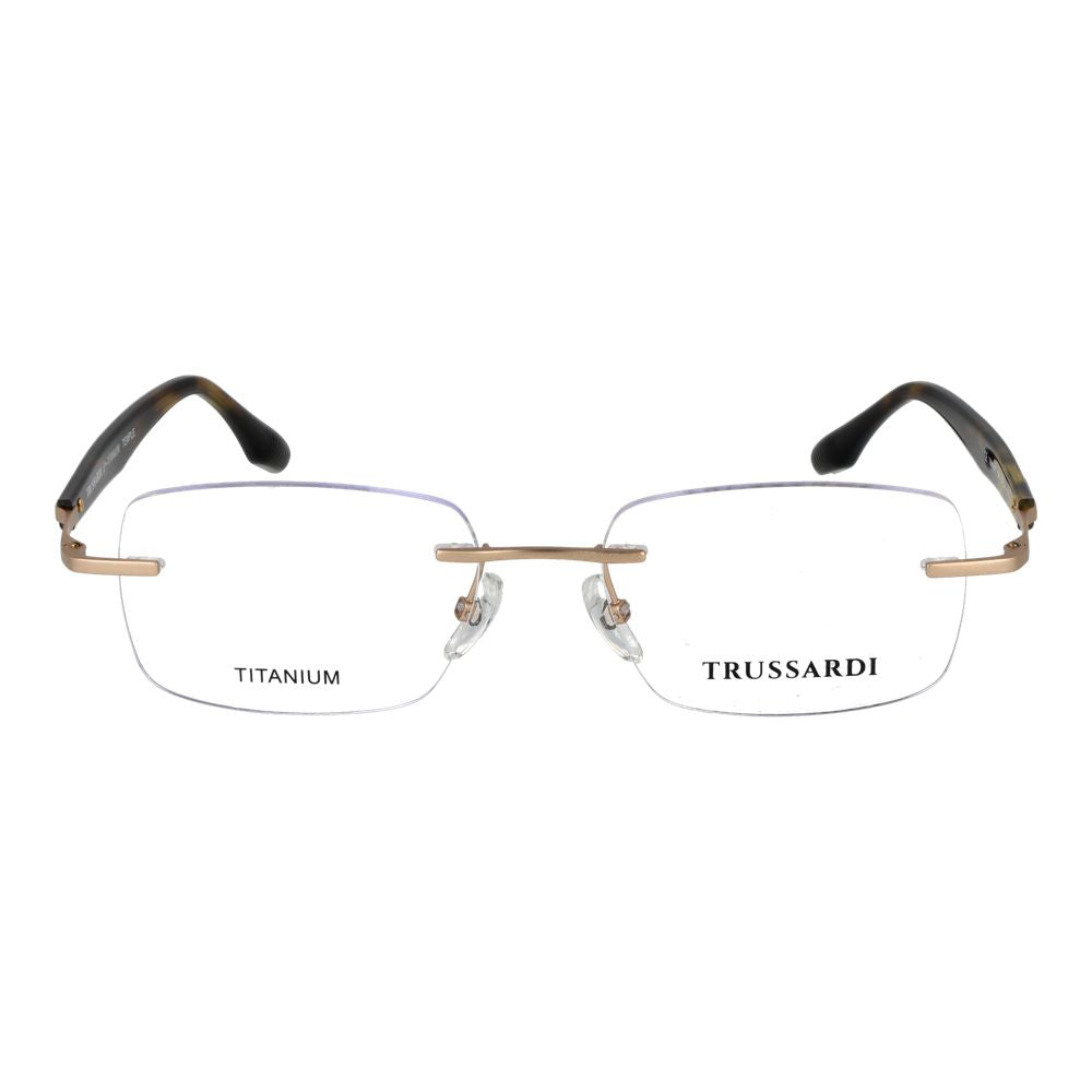 Trussardi Brille aus Edelstahl in Gold (Gestell)