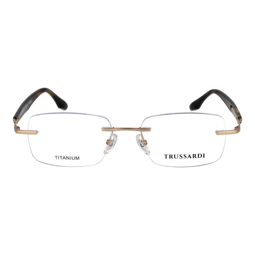 Trussardi Brille aus Edelstahl in Gold (Gestell)