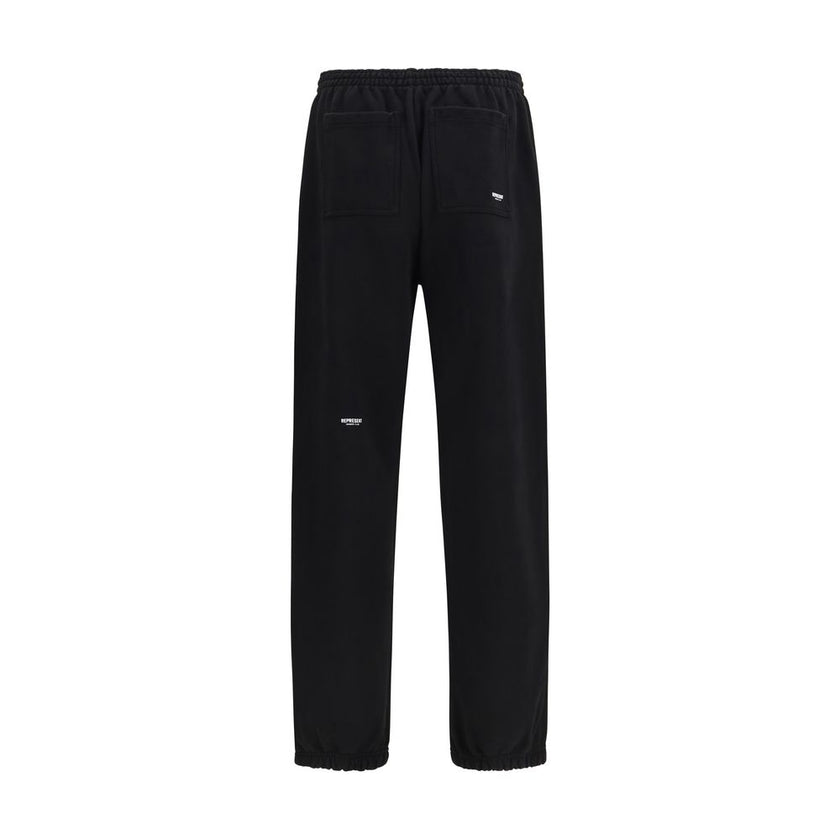 Represent Schwarze Baumwoll-Sporthose