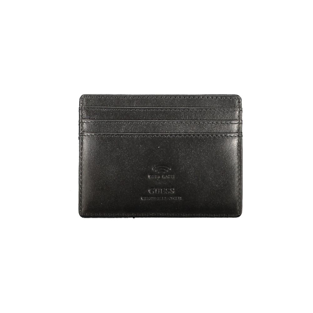 Guess Jeans Black Leather Men's Wallet