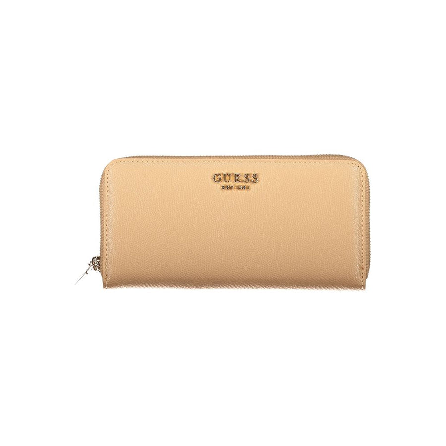 Guess Jeans Beige Polyethylene Wallet