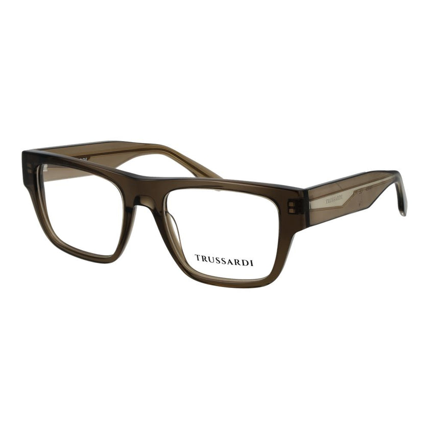 Trussardi Olivfarbene Brille (Acetat-Gestelle)