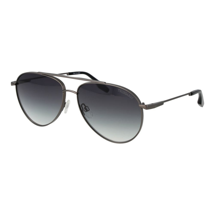 Trussardi Graue Sonnenbrille aus Edelstahl