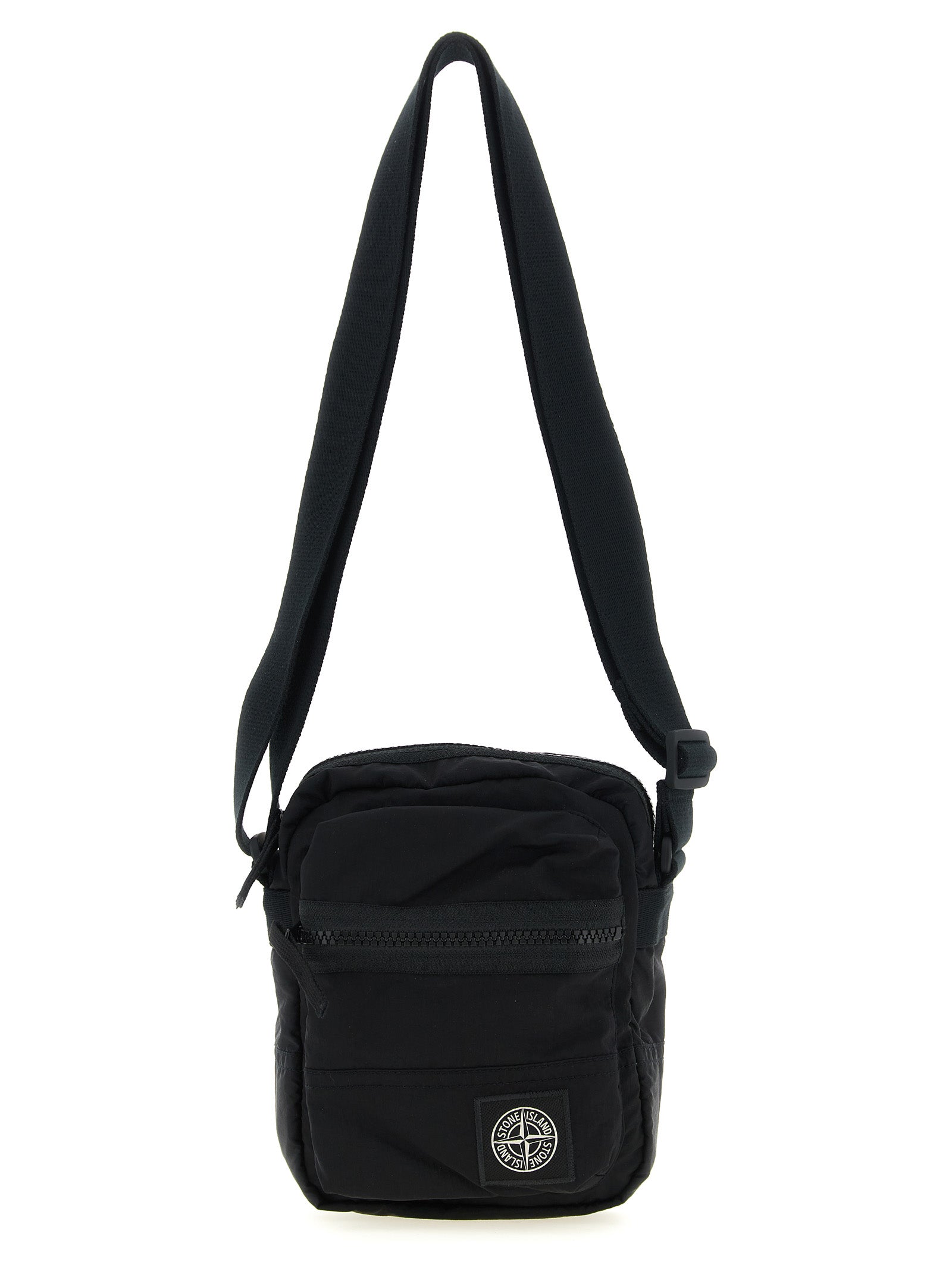 Stone Island schwarze Polyamid-Umhängetasche