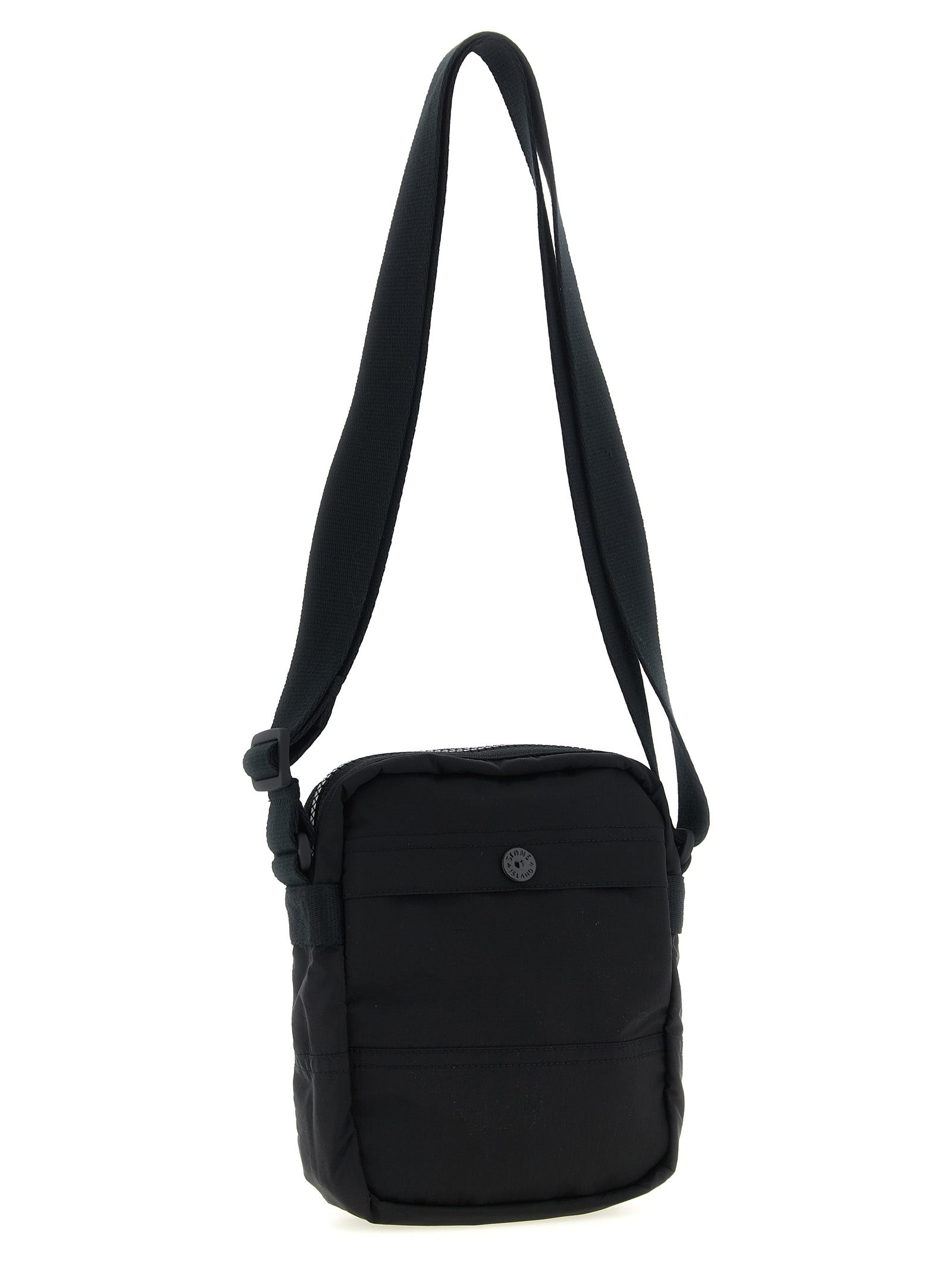 Stone Island schwarze Polyamid-Umhängetasche