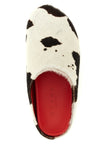 Marni Clogs aus mehrfarbigem Kalbsleder