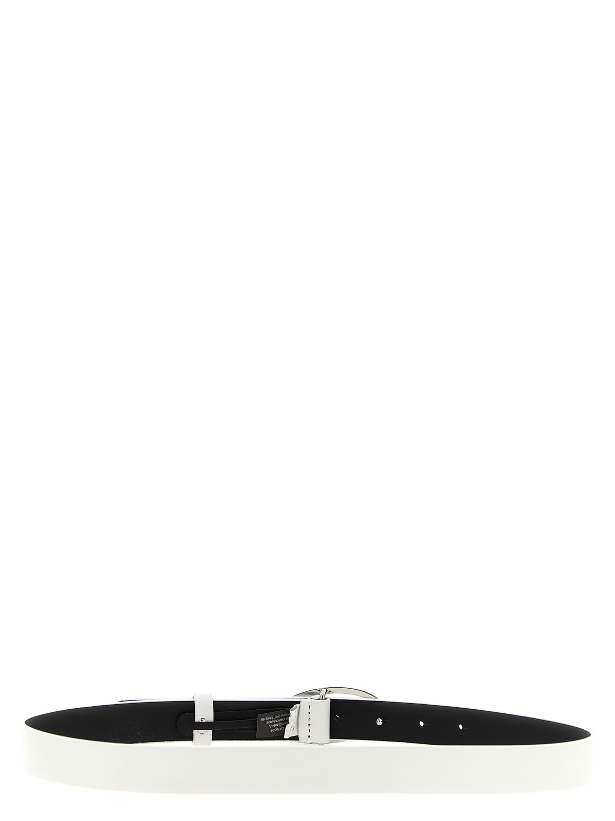 Diesel White Leather Belt Regular