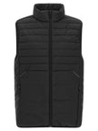 Hugo Boss Schwarze ärmellose Jacke aus Polyester