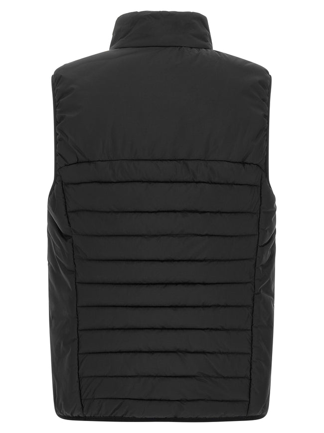 Hugo Boss Schwarze ärmellose Jacke aus Polyester