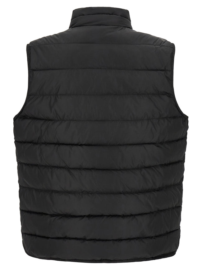 Dolce & Gabbana Schwarze ärmellose Jacke aus Polyester