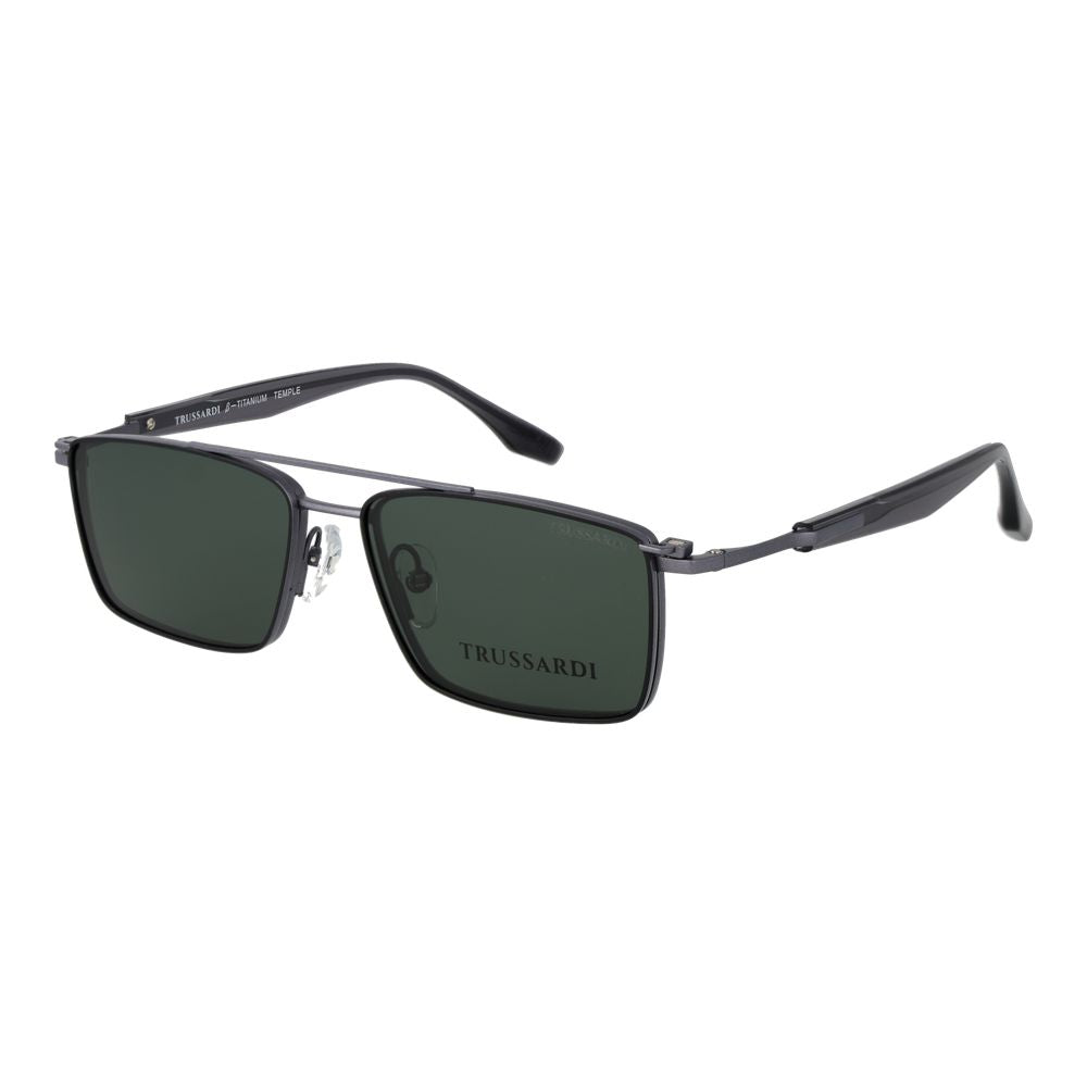 Trussardi Brillenfassung aus grauem Titan
