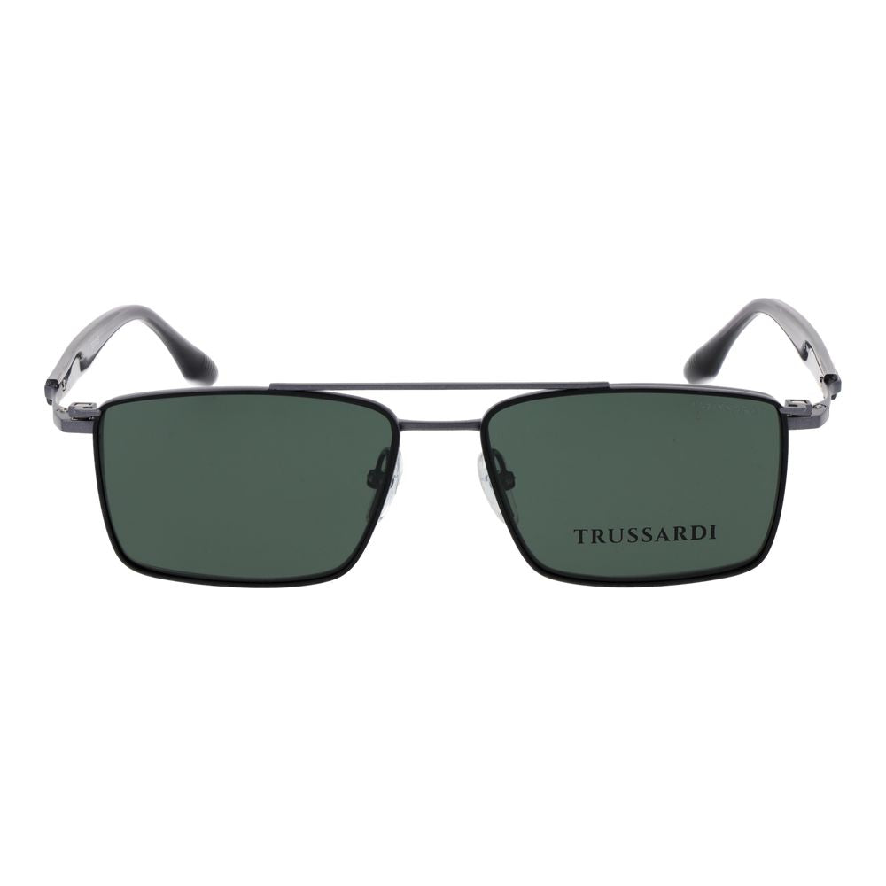 Trussardi Brillenfassung aus grauem Titan