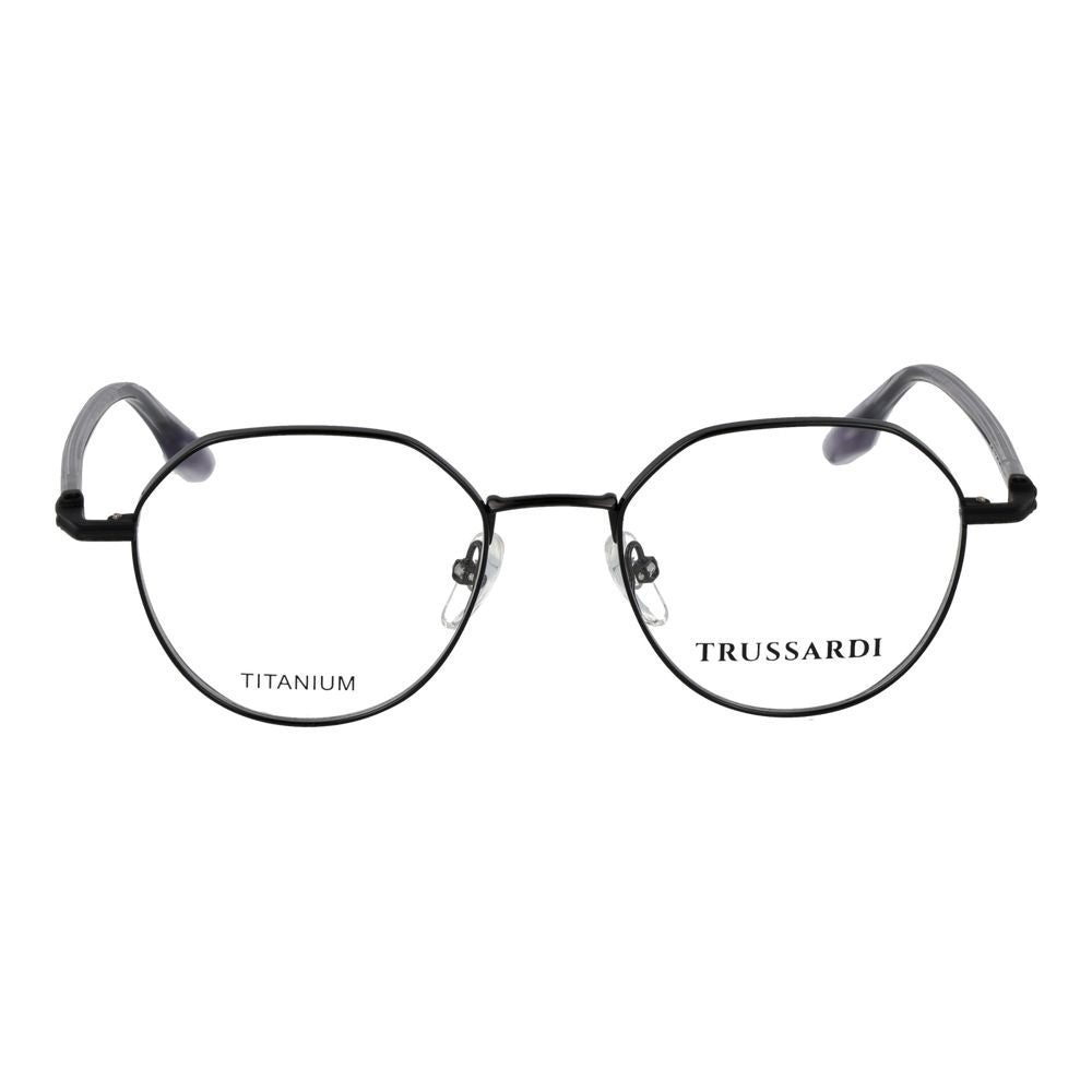 Trussardi Brille aus schwarzem Titan (Gestell)