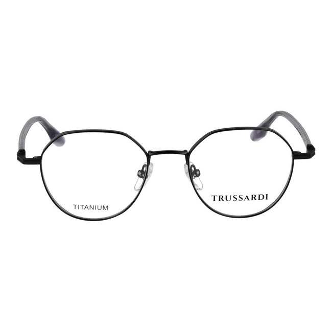 Trussardi Brille aus schwarzem Titan (Fassung)